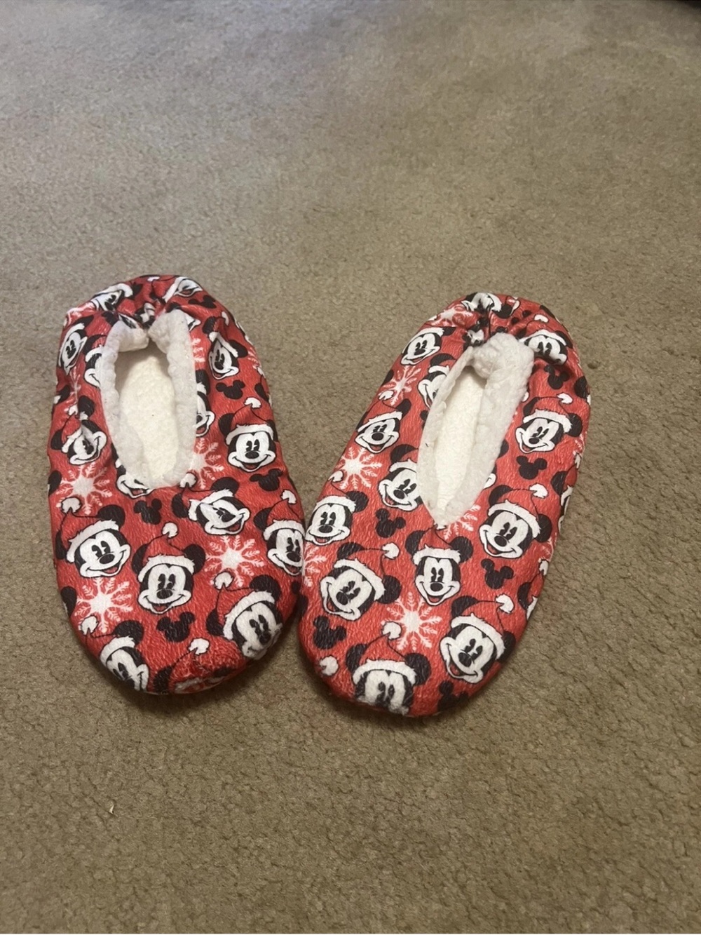 Disney Mickey Mouse Christmas Slippers